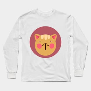 cute silly drawn kitty cat design 1 Long Sleeve T-Shirt